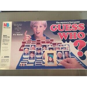 Vintage 1991 Guess Who Board Game Complete Milton Bradley All Pieces READ